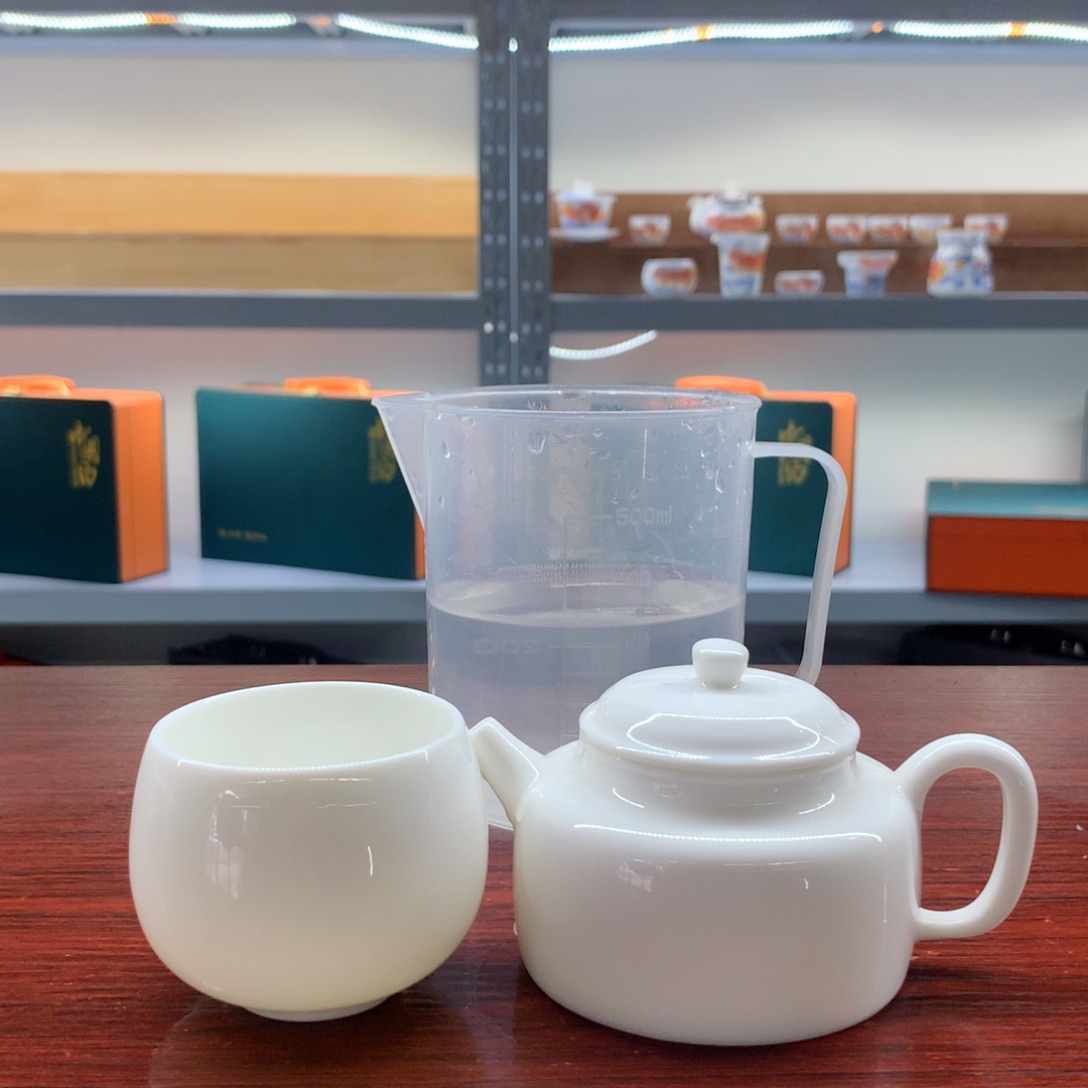 羊脂玉瓷德中壶加主人杯