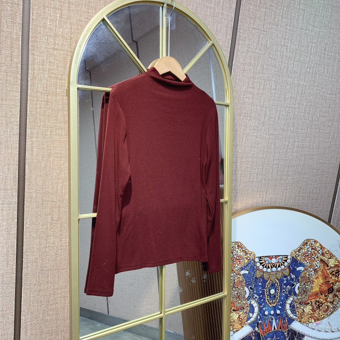 BS631孕妇红色针织衫90-140