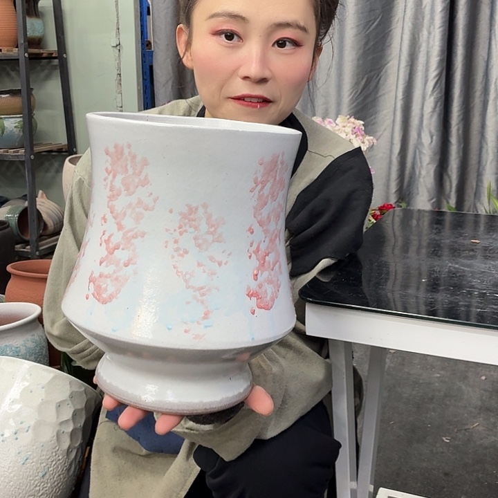 19×24 -粗陶花盆有孔-买买买