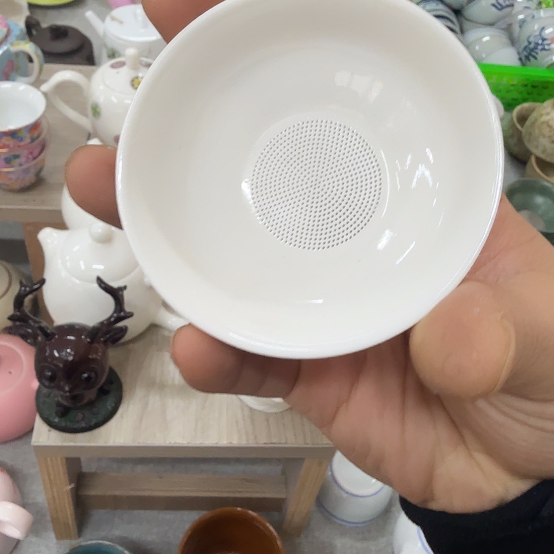 陶杯子微瑕一个茶漏陶瓷过滤