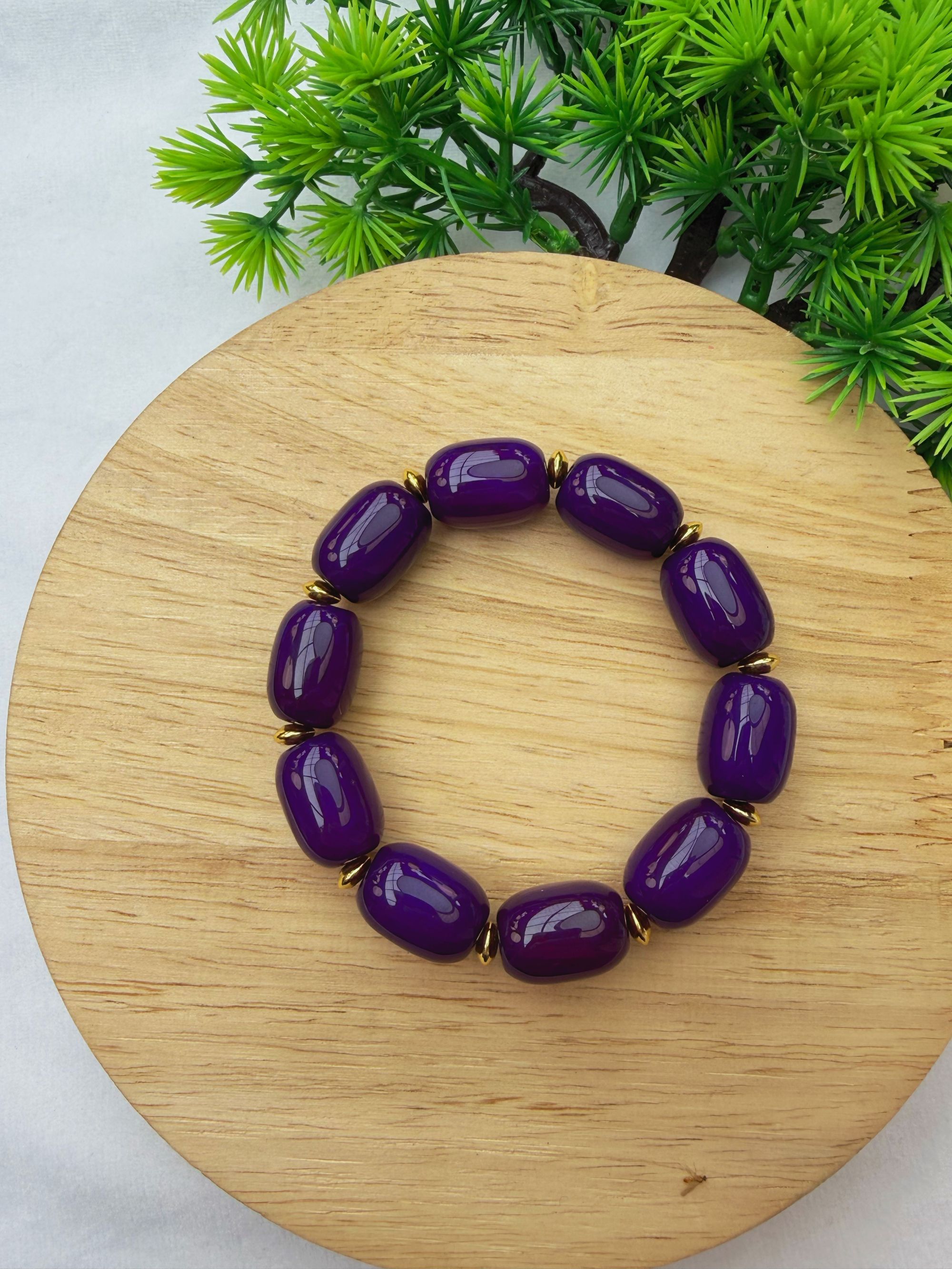 【小天总】TC04098 九曲玄晶紫龙醇手串 (多样性发其一)