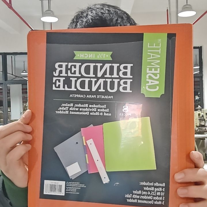 binnder13件套三孔夹橙色