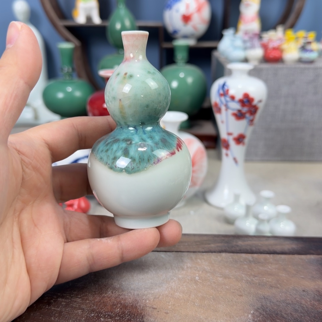 陶瓷手工小花器摆件