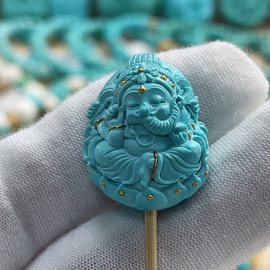 绿松石珠宝奇石未镶嵌