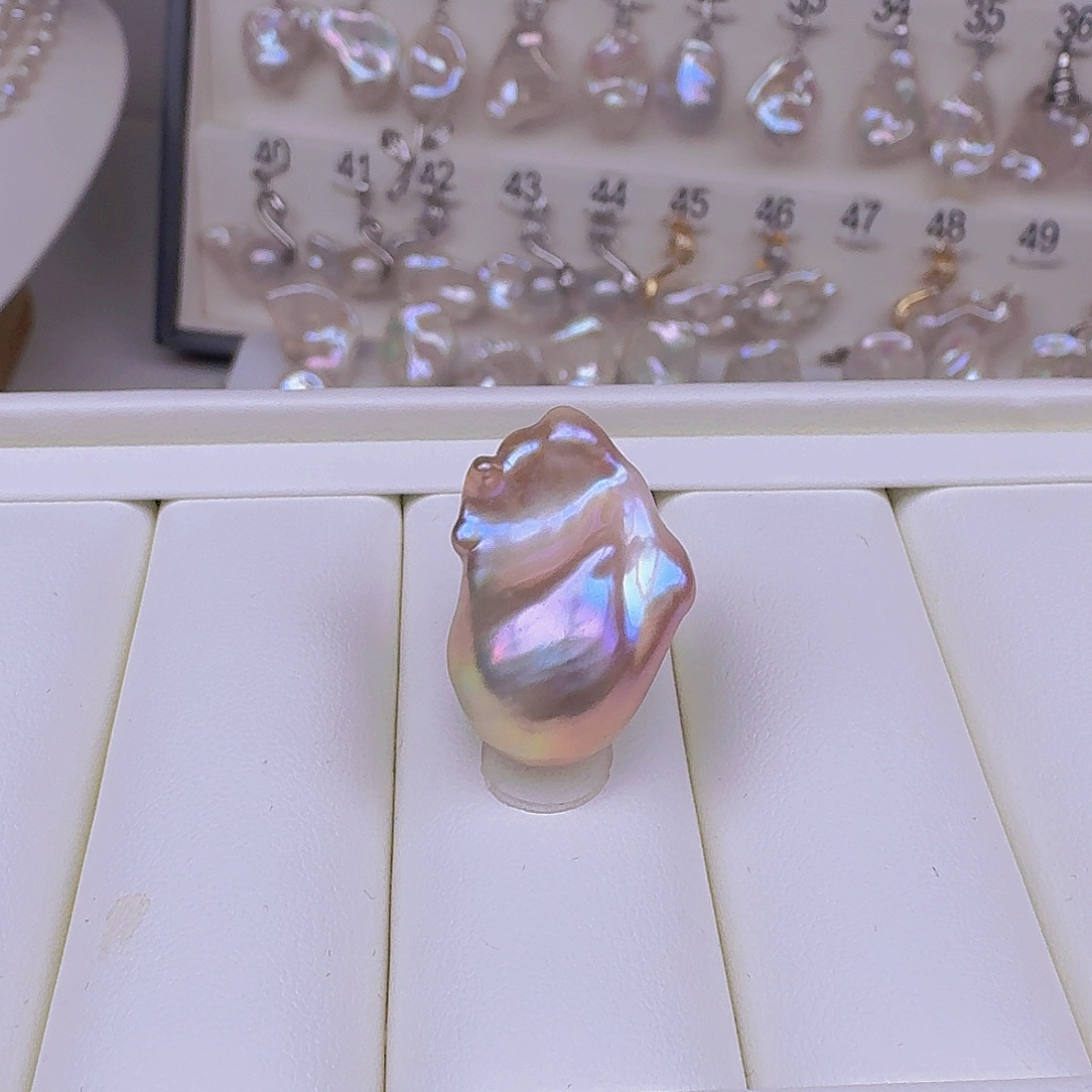 玮***玮淡水珍珠耳饰银S925镶嵌
