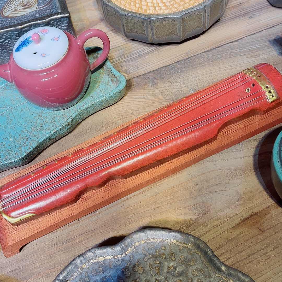 陶瓷香炉茶具摆件