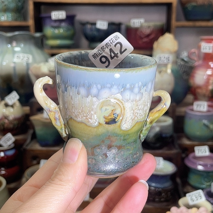 红陶内口径6高度9