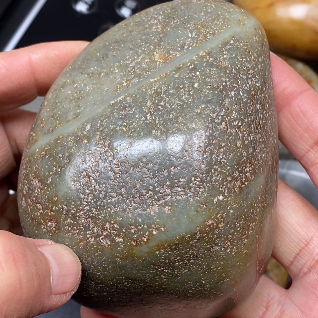 和田玉挂件银S925镀金镶嵌