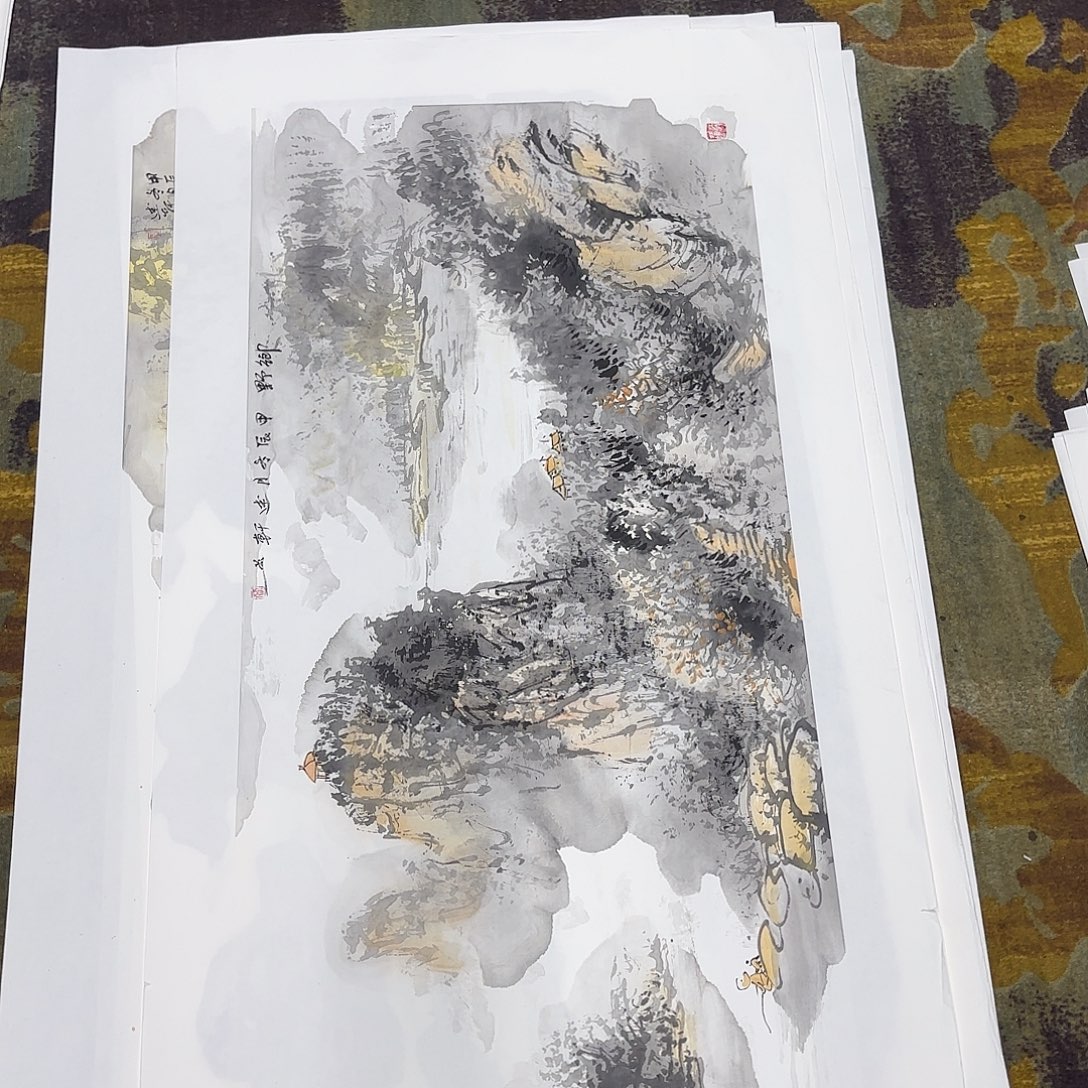 国画贾述轩三尺童