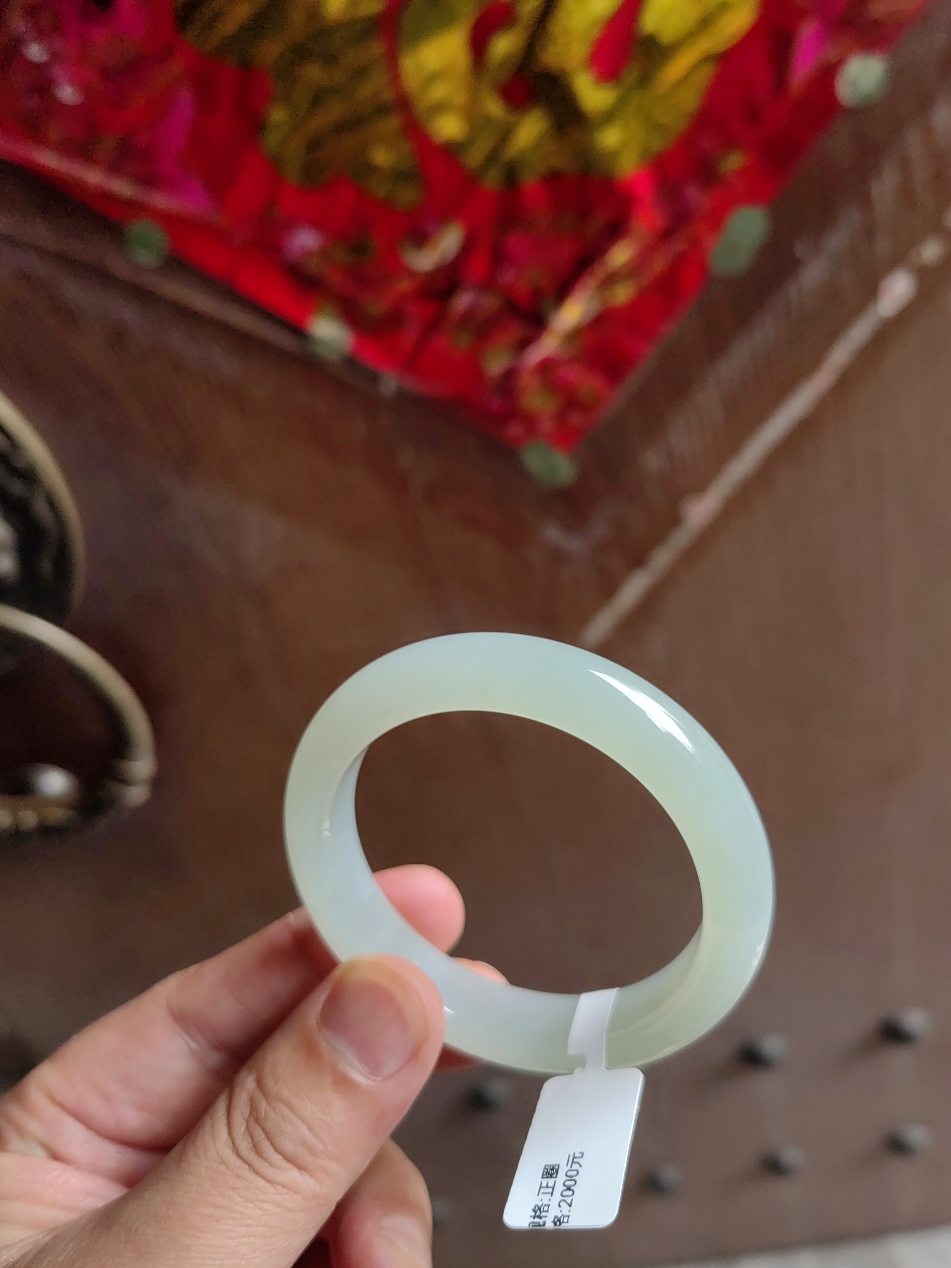 天然缅甸翡翠手镯54.3圈口（特价有裂，买断不退）