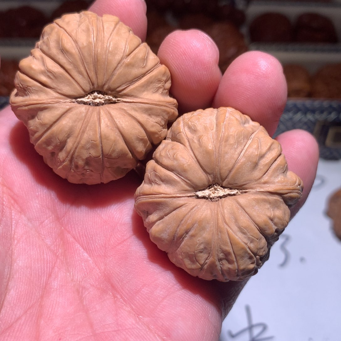 文玩核桃把件无**手南瓜墩