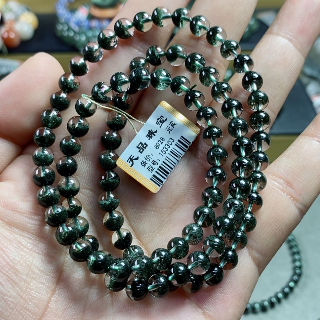 水晶手串未镶嵌绿幽灵153303
