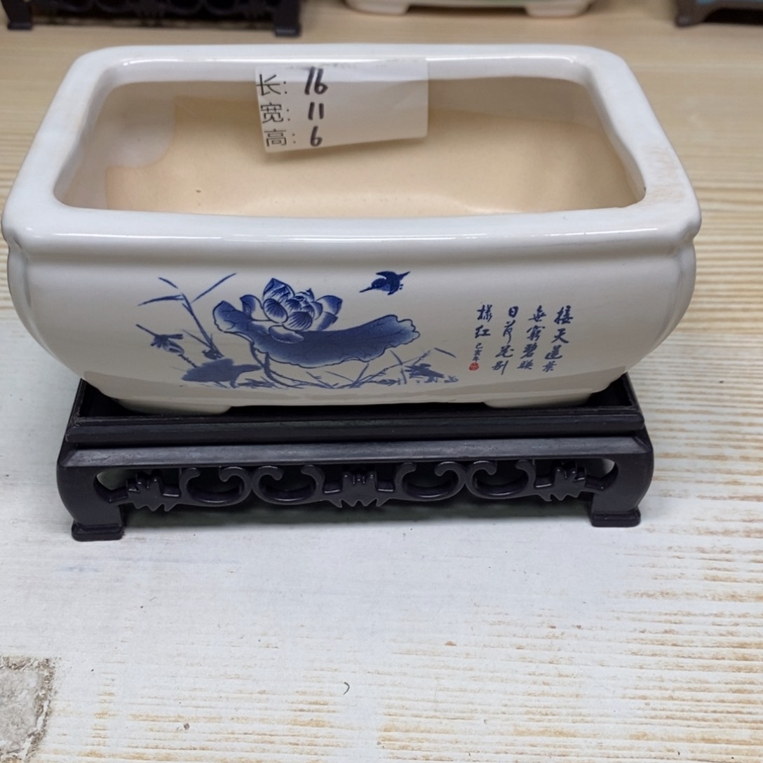 紫砂陶瓷花盆浮力