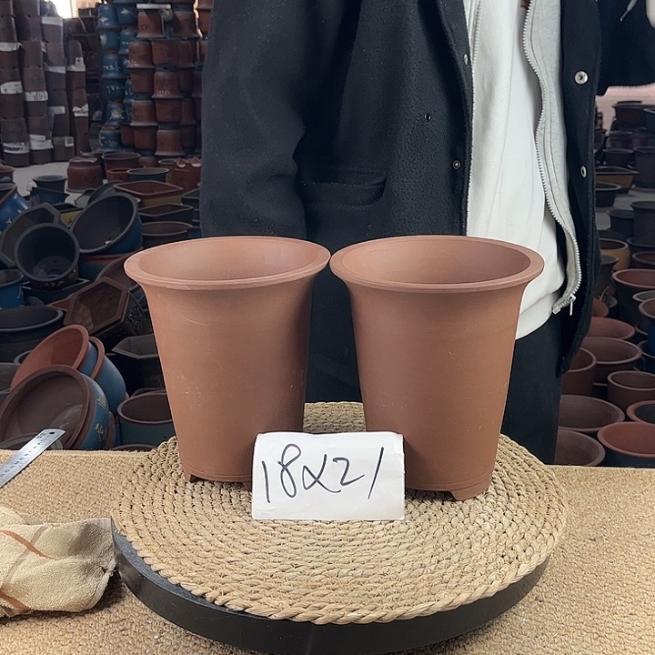 红陶紫砂花盆紫砂