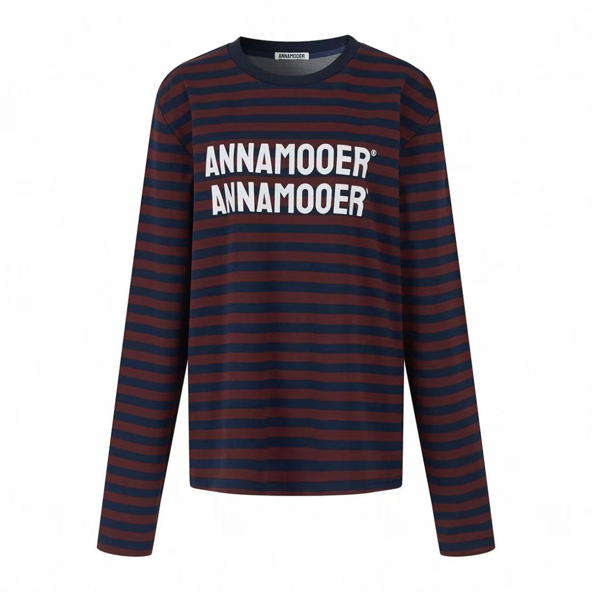ANNAM26新款条纹印花长袖T恤