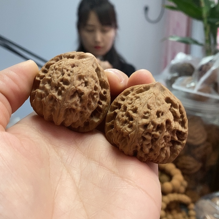 文玩核桃把件41虎头王小众