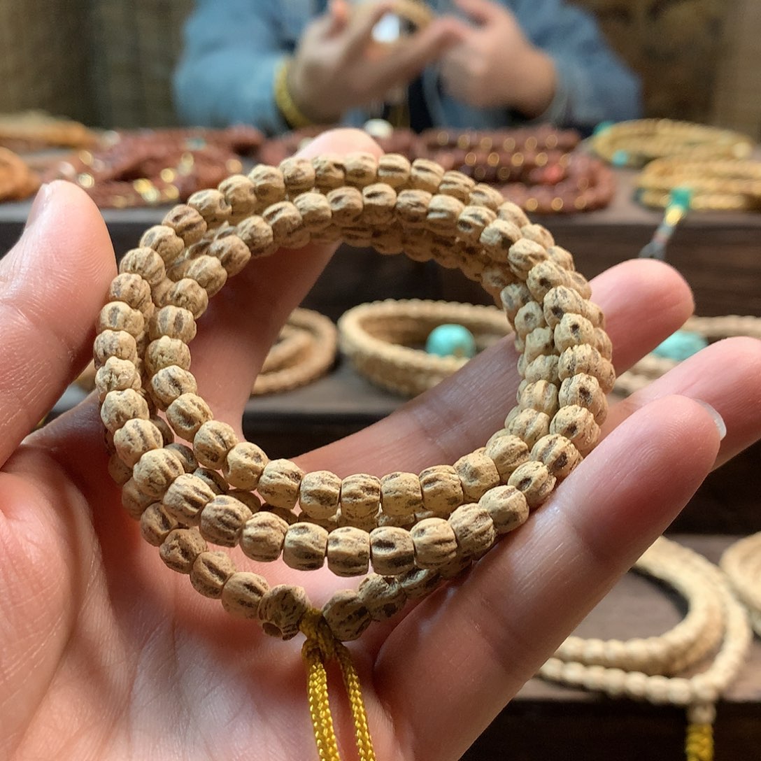 柏香籽/百香籽吊坠粉皮方块多棱顺鬼