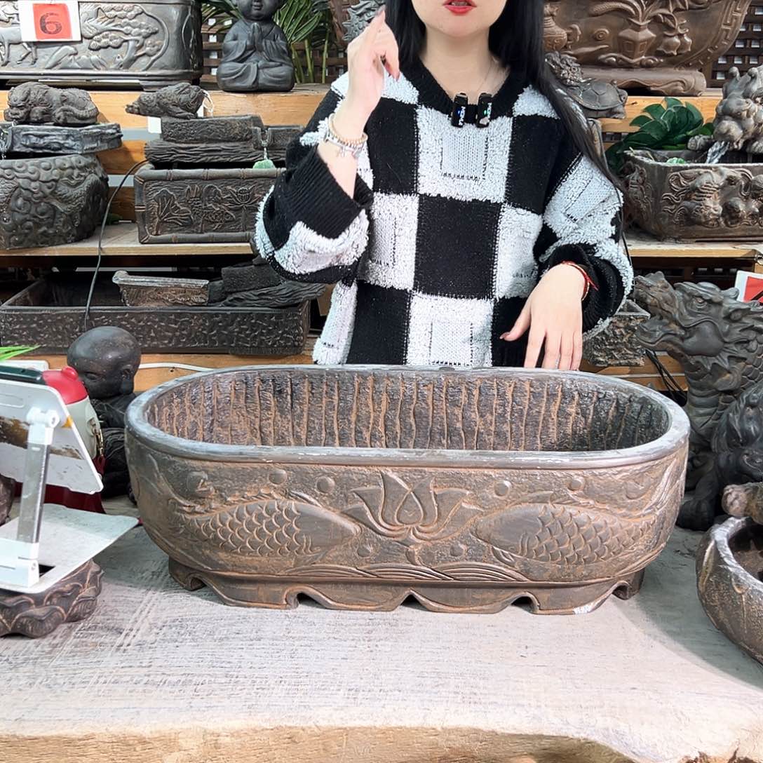 双鱼椭圆盆sf-2009