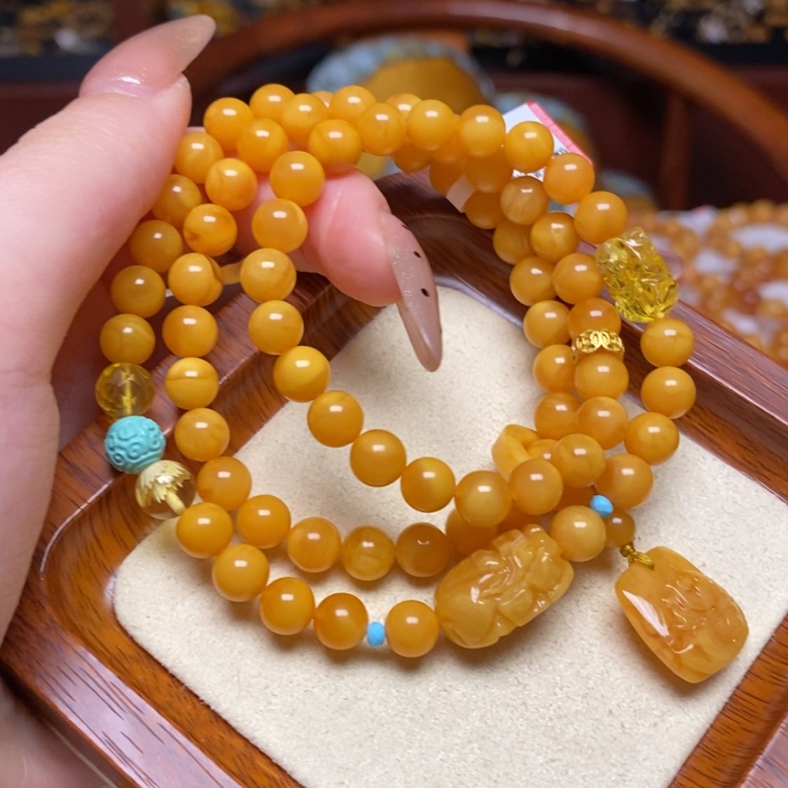 【闪购商品】蜜蜡手链未镶嵌手串