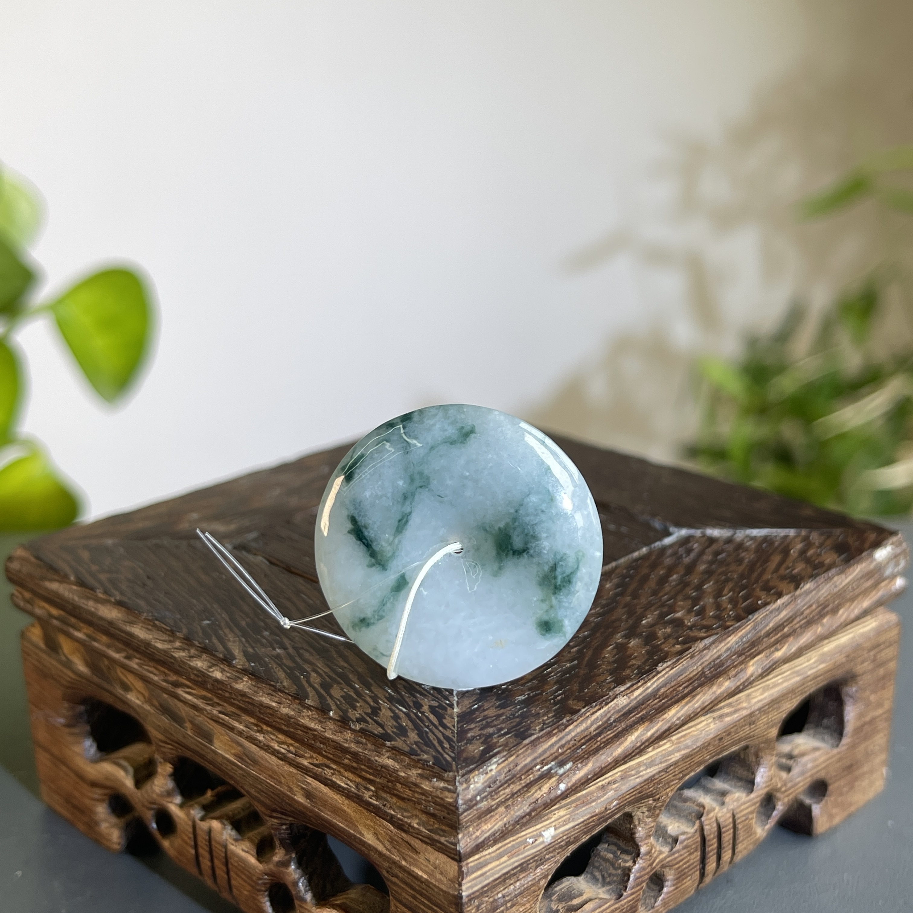 JXW11-61 天然翡翠缅甸A货 平安扣