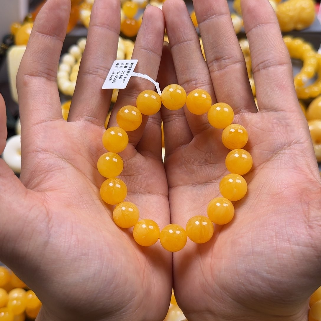 琥珀珠宝奇石未镶嵌13mm