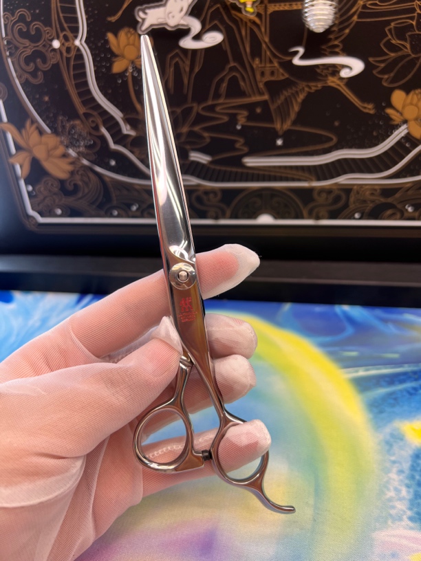 日本进口美发剪刀双力人平剪7寸