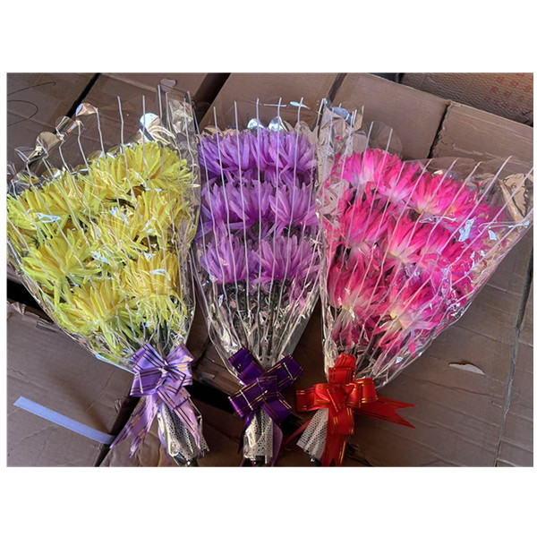 塑料花假花手捧花仿真菊花
