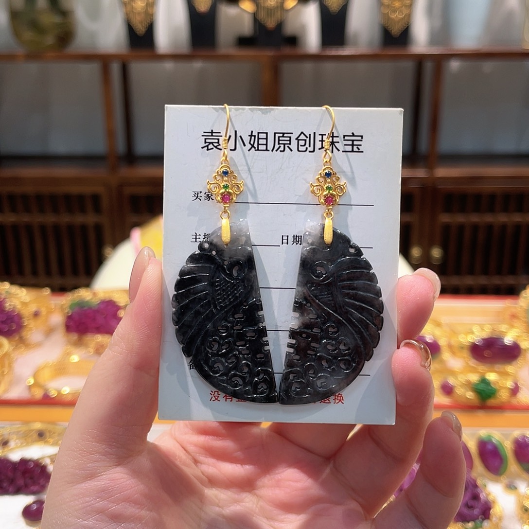 锦纶非金属耳坠耳饰