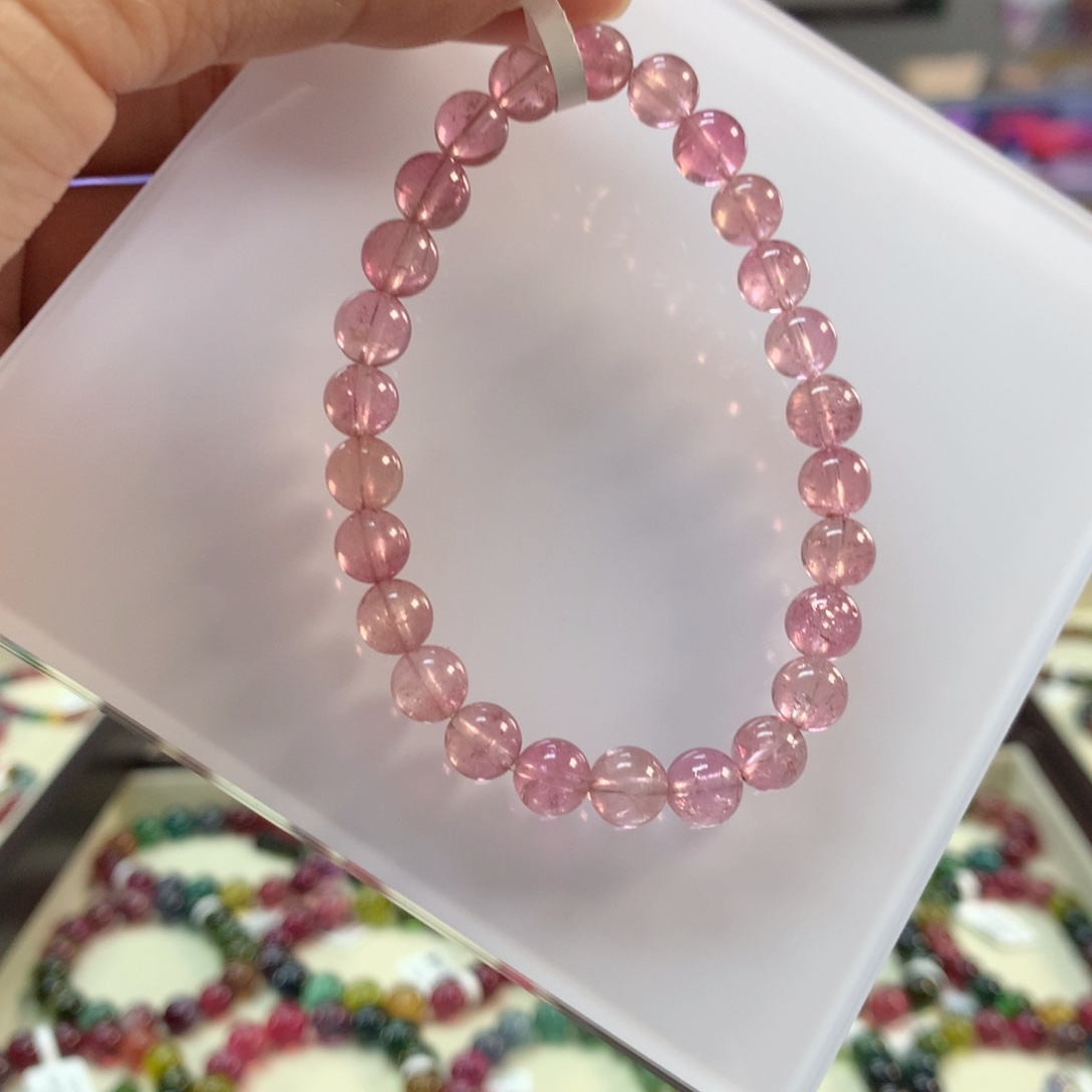 手链碧玺未镶嵌7.4左右