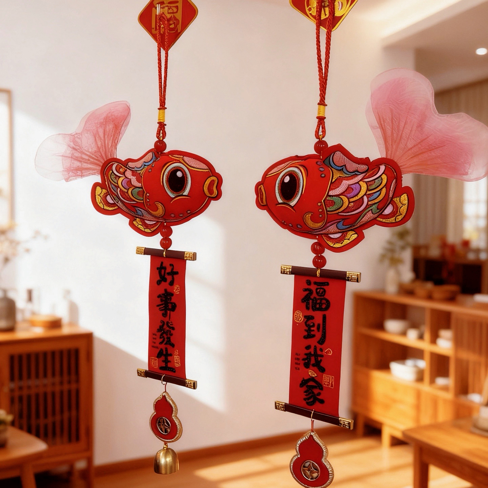 2026新年过年装饰品新春福字小挂件室内春节创意场景布置喜庆挂饰