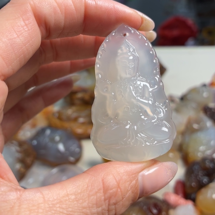 玛瑙/玉髓未镶嵌吊坠(不含链)