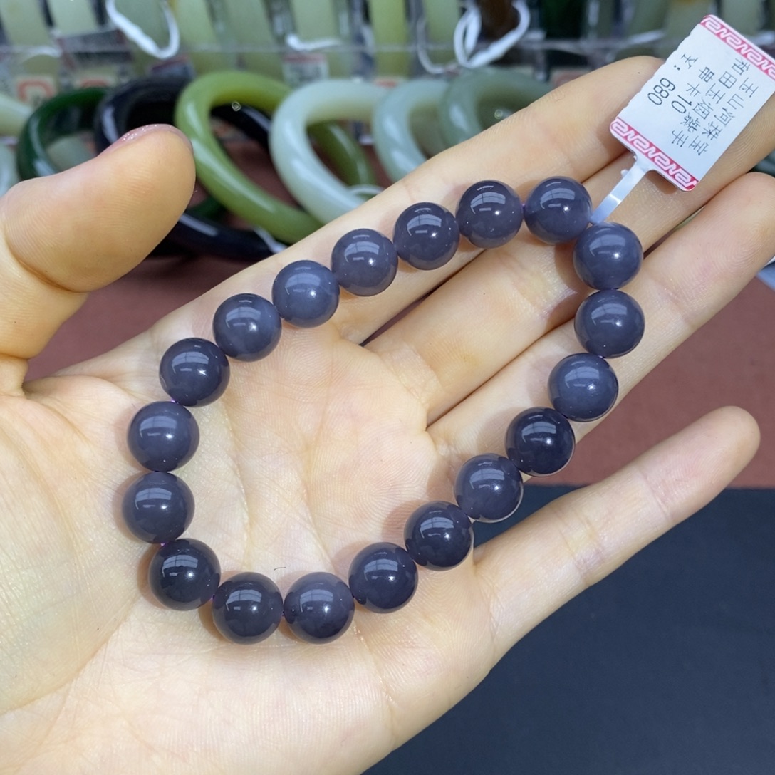 和田玉未镶嵌手串卡10