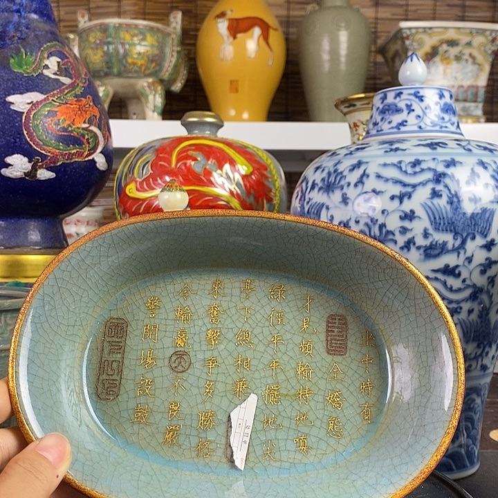 摆件瓷器真的很漂亮