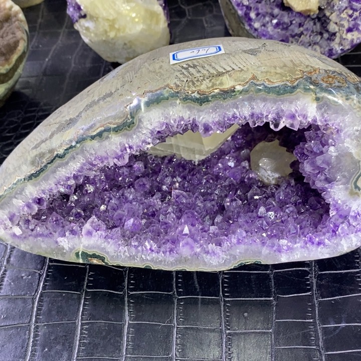 未镶嵌珠宝半成品水晶紫晶钱袋子