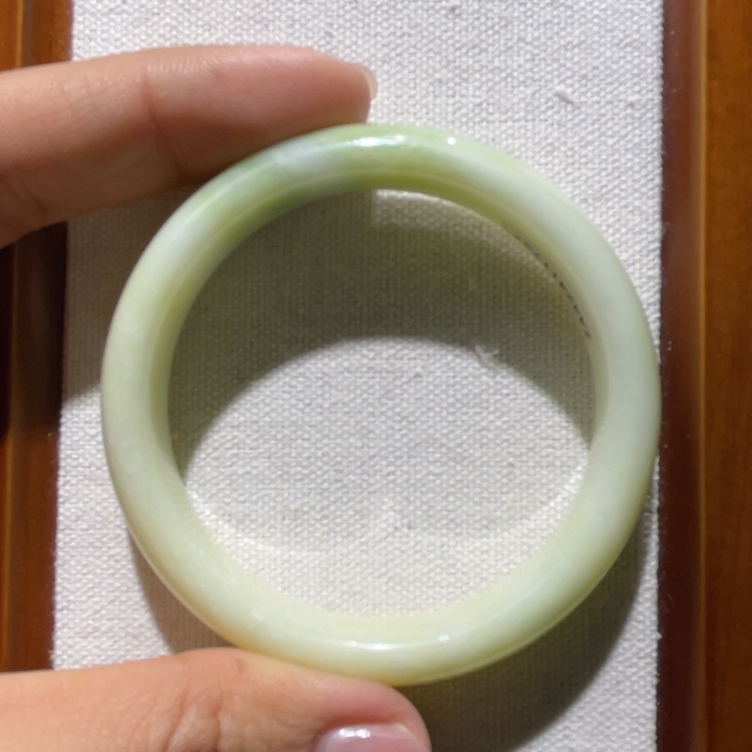 未镶嵌手镯蓝田玉（蛇纹石化大理石玉）含*