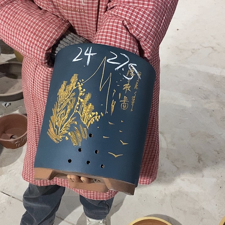 紫砂花盆紫砂花盆