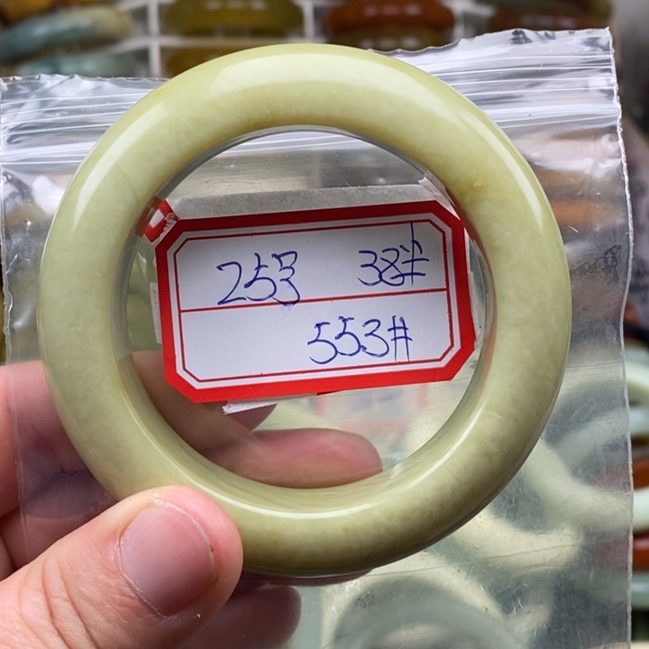 未镶嵌蛇纹石玉手绳