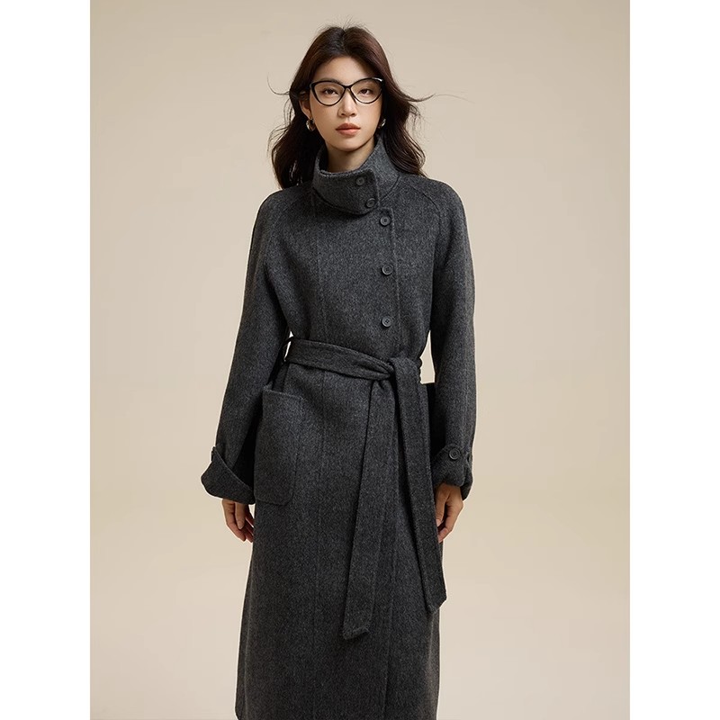 【文琪专属 】航邦祺新款立领长款长毛大衣BQD25051025