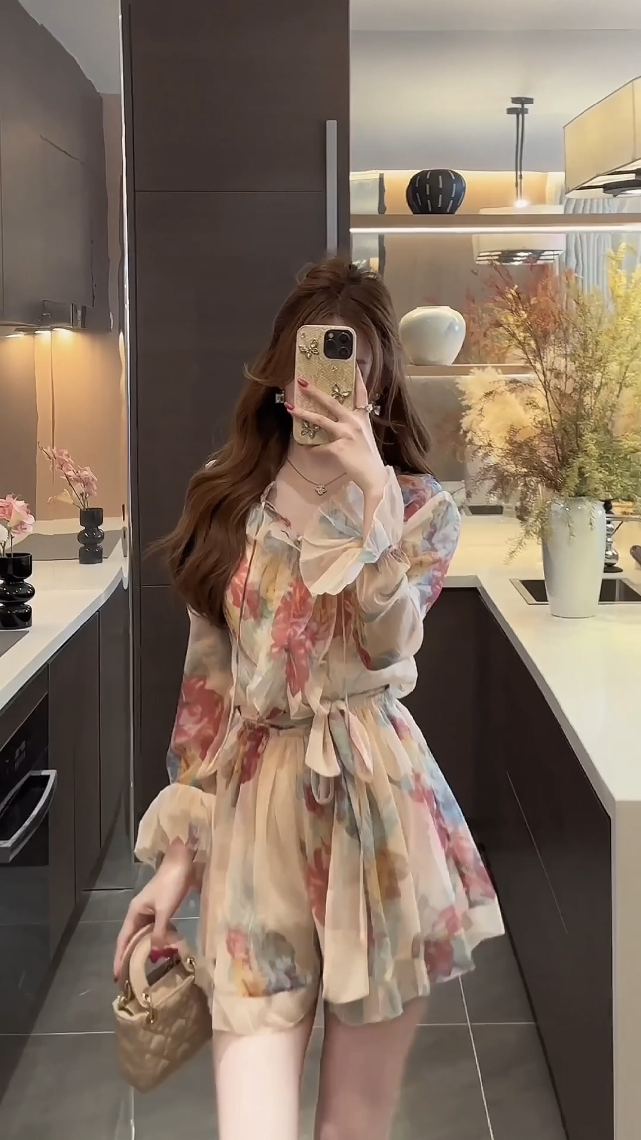 子芸定制【玫瑰人生】连衣裤裙预JJX5LYQ2703时尚夏季印花设计师