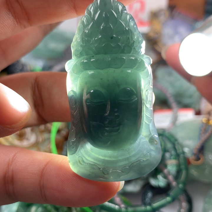 翡翠项链未镶嵌保真天然A货翡翠