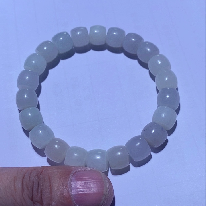 和田玉（白玉）手链未镶嵌