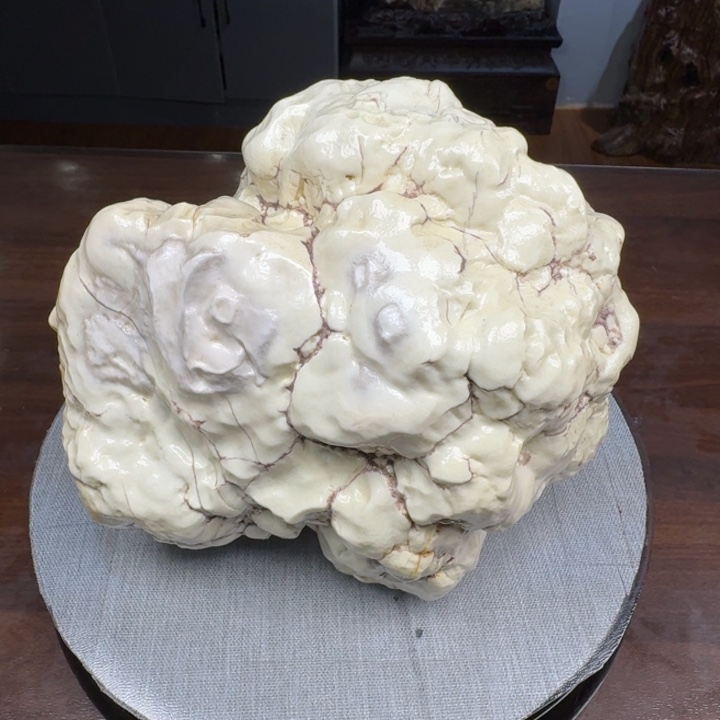 淘***居有机玻璃西藏象牙玉原石精品摆件