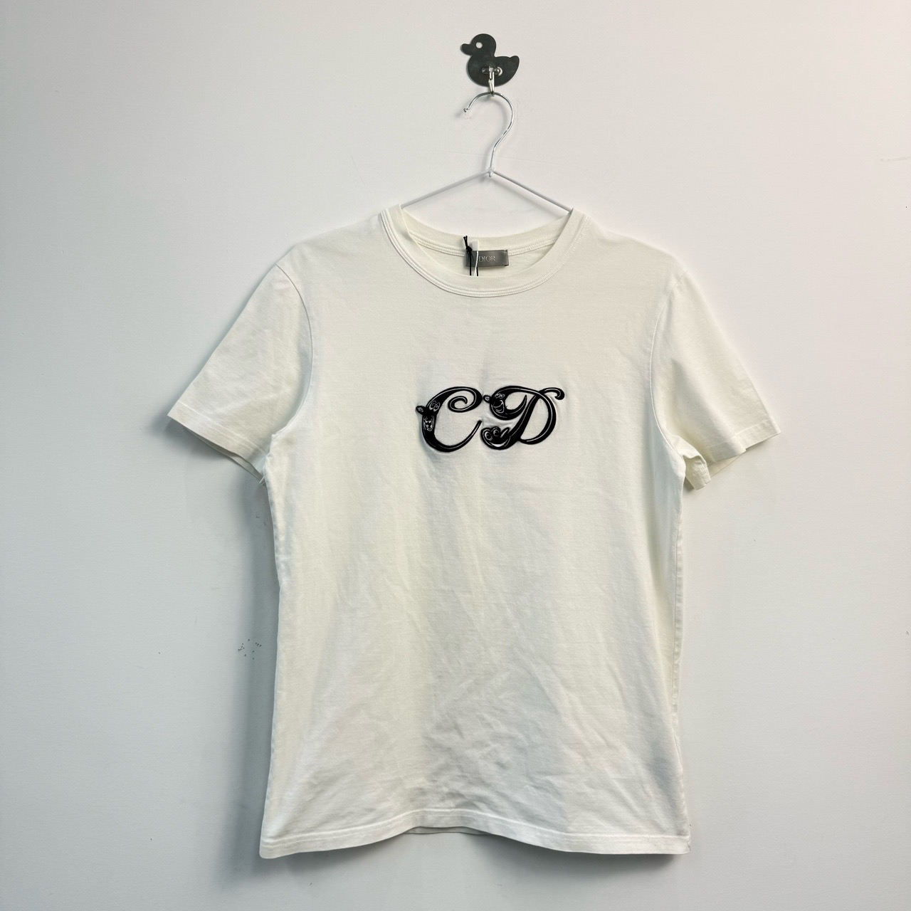 全新未使用 DIOR/迪奥 Kenny 联名 CD 草写字母刺绣 Logo 短袖 XS