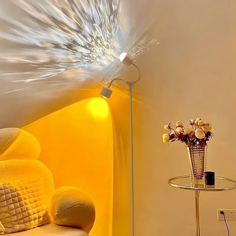 【主播自用】双头水波纹夕阳红360度调节氛围灯全身镜直播间专用