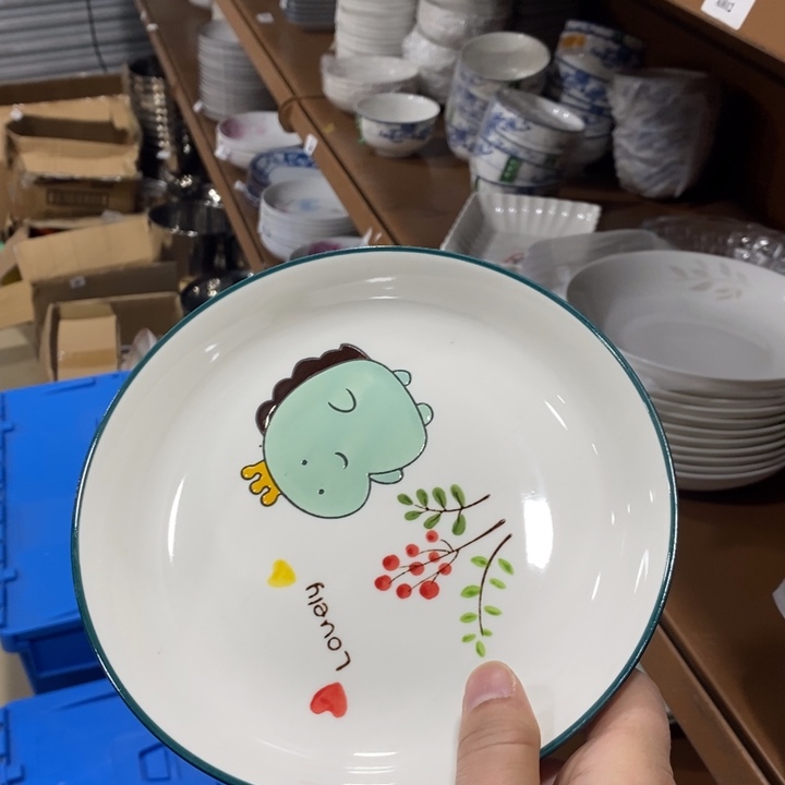 摆件陶68号7英寸6个装恐龙圆盘