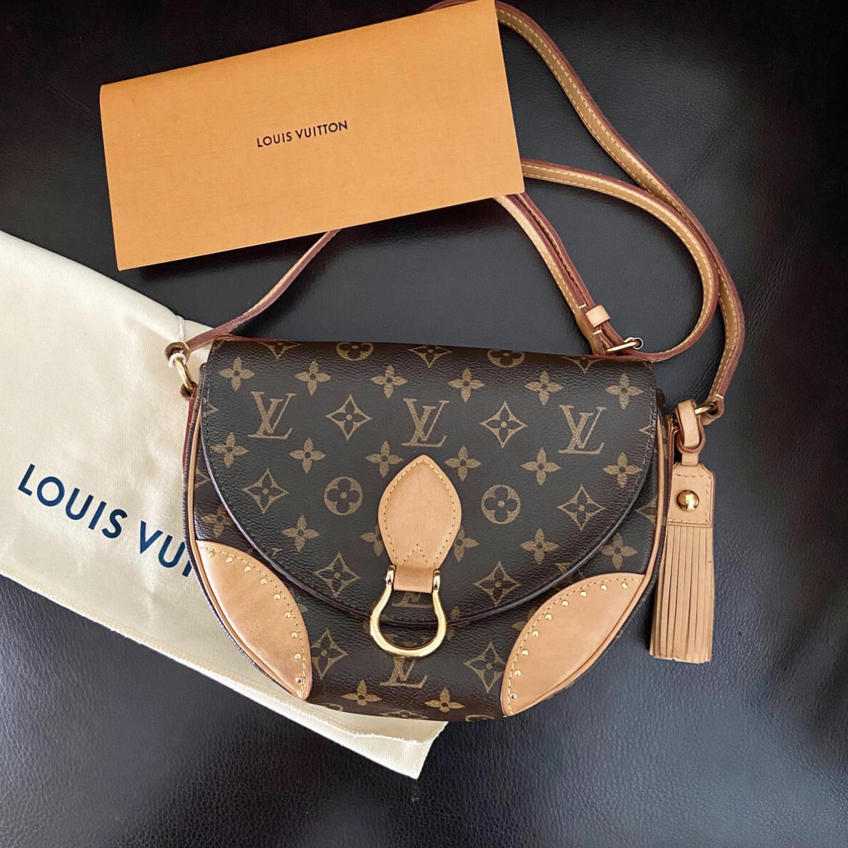 95新 LouisVuitton/路易威登 saint cloud马鞍包