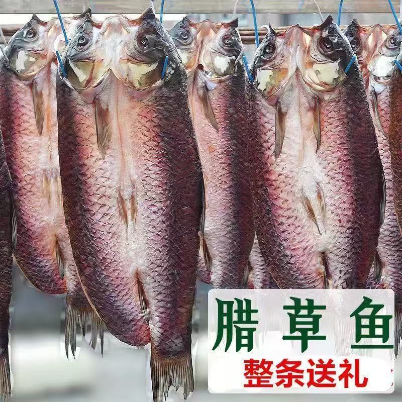 草鱼干整条腊鱼腊草鱼农家自制阳干鱼正宗咸香淡干送礼腌制
