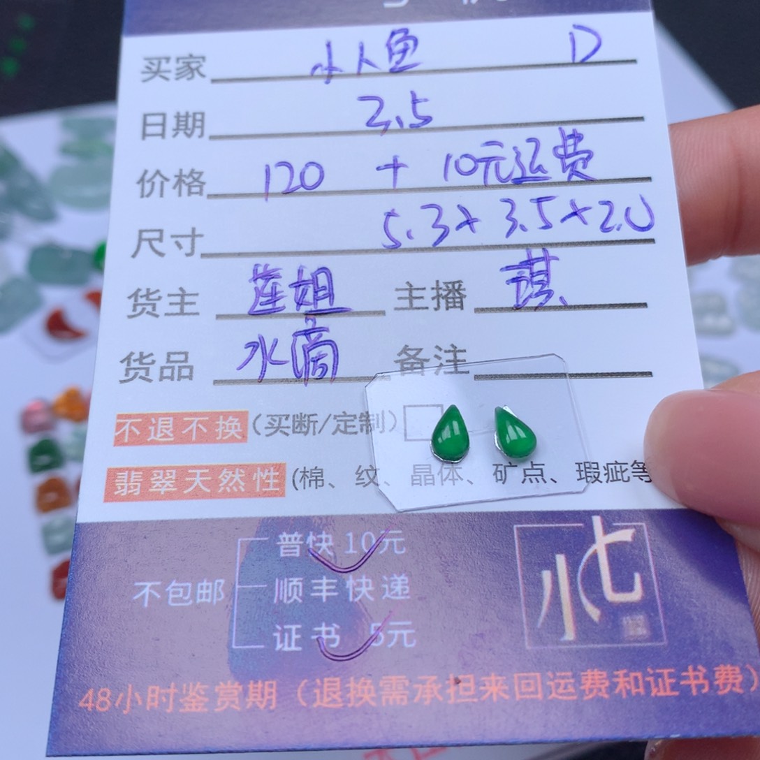 翡翠颈饰未镶嵌小*鱼