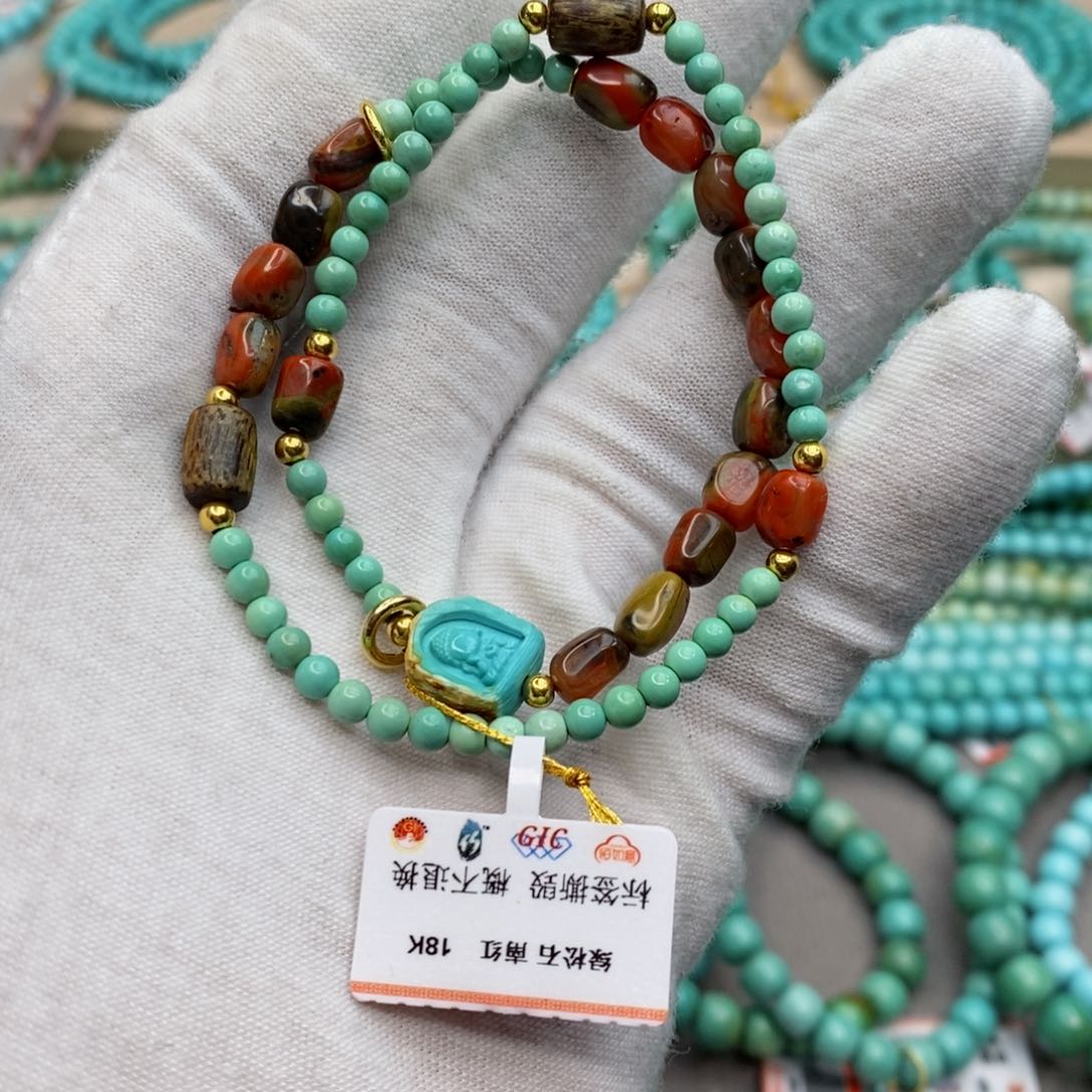 绿松石珠宝奇石未镶嵌