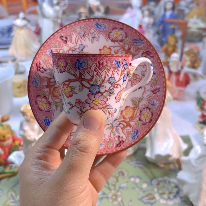 摆件欧洲中古瓷器好看冲鸭！